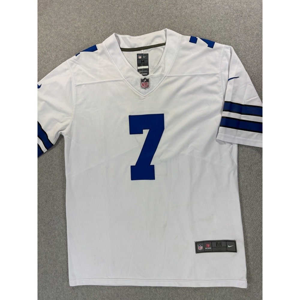 Dallas Cowboys NFL On Field Stitched Logo Football Jersey (#7 Diggs) Mens Medium